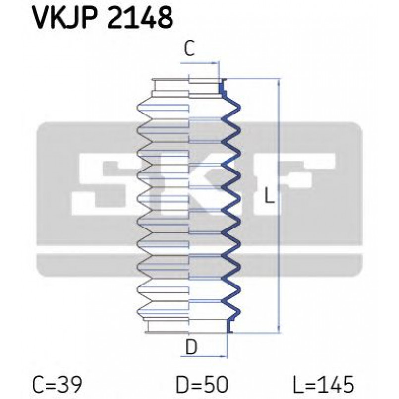 VKJP 2148 SKF - Пильовик привідного валу